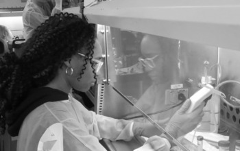Black Female Scientist in Lab